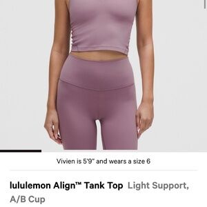NWT lululemon align tank and leggings